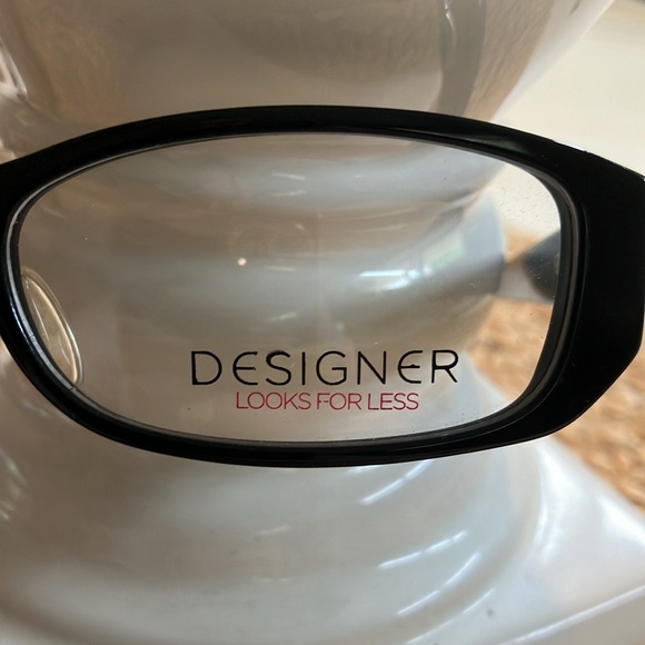 New Designer looks for less eyeglasses frames black rhinestones no slip - Picture 3 of 8